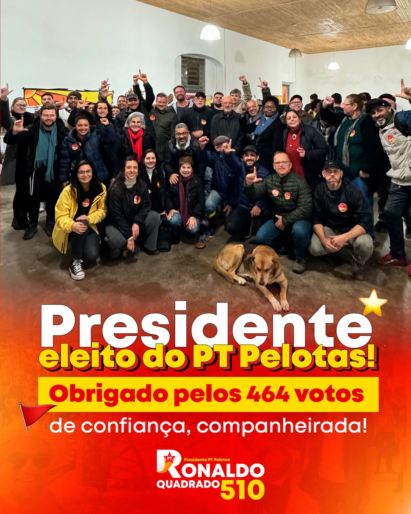 Imagem da notícia Obrigado, companheirada! ✊⭐